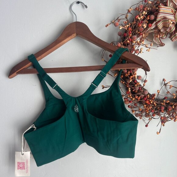 Free People Movement HATCH SMALL Never Better Square Neck Maternity Bra Green - Picture 4 of 6